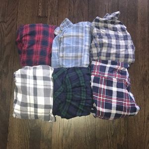 Set of 6 Women’s Flannels